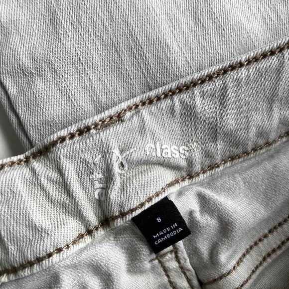 Art Class Wide Leg Cargo Jeans - White/Grey - 8 - Picture 7 of 8